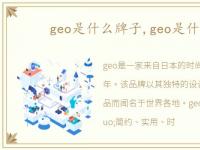 geo是什么牌子,geo是什么？