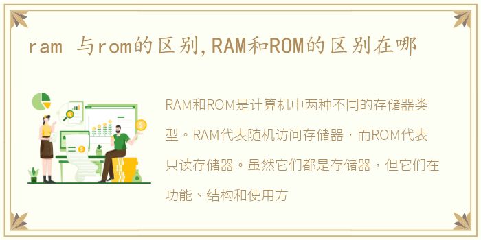 ram 与rom的区别,RAM和ROM的区别在哪