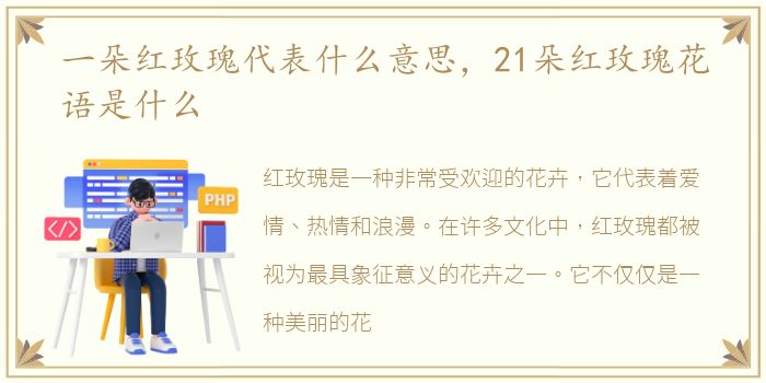 一朵红玫瑰代表什么意思，21朵红玫瑰花语是什么