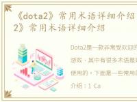 《dota2》常用术语详细介绍大全，《DOTA2》常用术语详细介绍