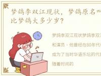 梦鸽李双江现状，梦鸽原名叫什么?李双江比梦鸽大多少岁?