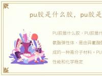 pu胶是什么胶，pu胶是什么