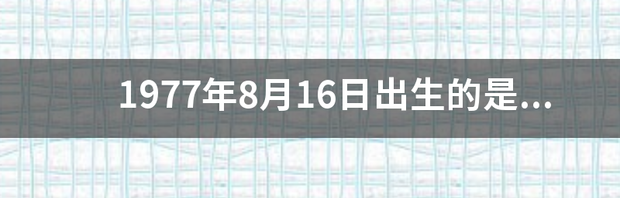 7月16是什么星座农历？ 8月16日出生是什么星座