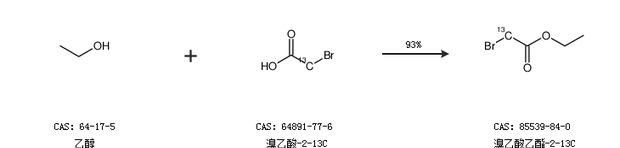 溴乙酸乙酯-2-13C的合成路线有哪些？ 溴乙酸乙酯cas