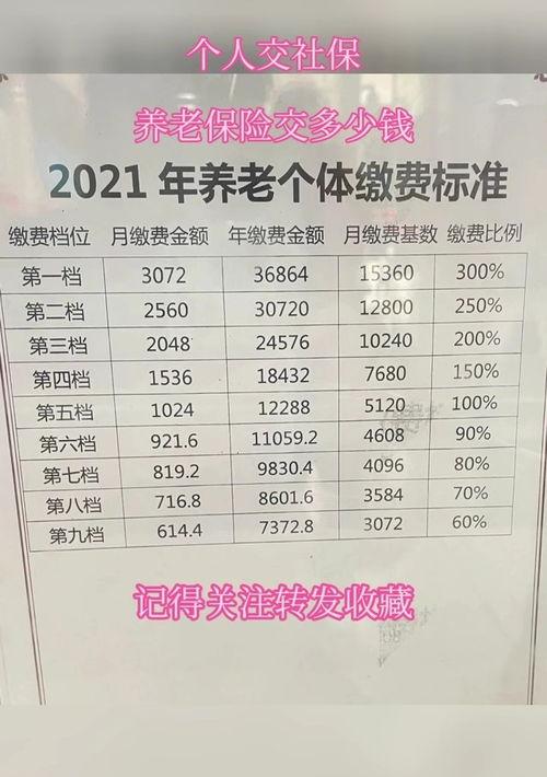 2019年养老保险每月缴费多少？ 养老保险每月交多少钱