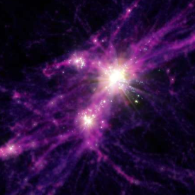 恒星形成的爆发解释了宇宙黎明时神秘的亮度