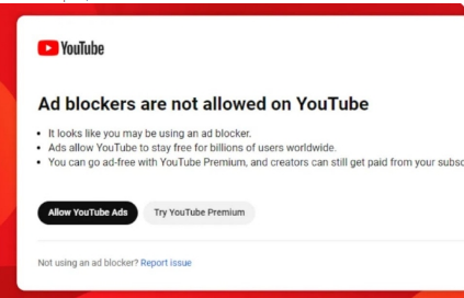 YouTube正在阻止带有广告拦截器的第三方移动应用程序播放其视频