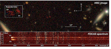 天文学家发现双类星体合并